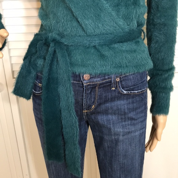Revolve MAJORELLE Emerald Green Coco Wrap Sweater XS - Picture 7 of 15